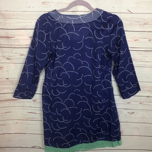 Boden Purple And Green Tunic Top / Dress Size 6 - Picture 5 of 8